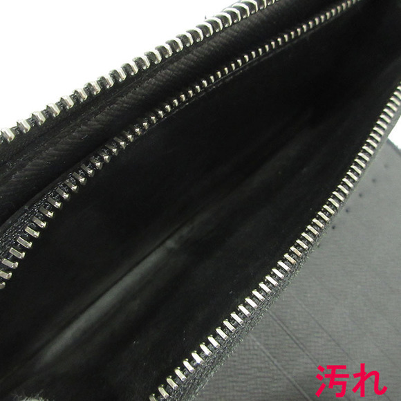Louis Vuitton Monogram Eclipse Black Zippy Wallet Zipper Long Black - Picture 6 of 13